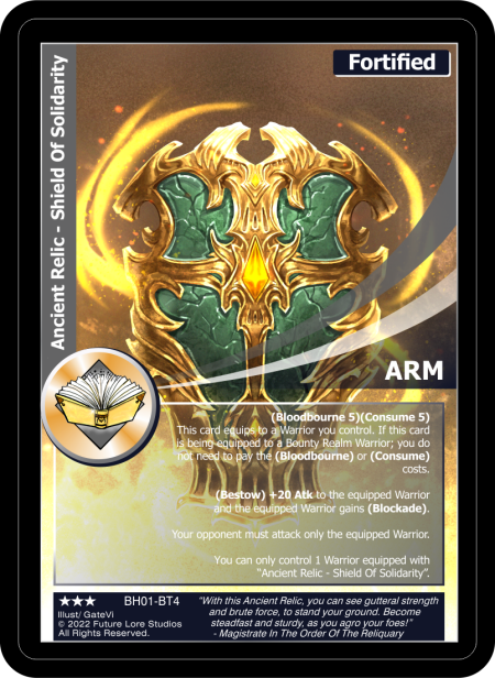 Ancient Relic - Shield Of Solidarity (Rare) BH01-BT4