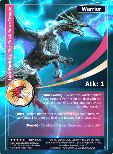 Lady Darksky, The Dusk Dawn Dragon (Exalted) PZPRO-002