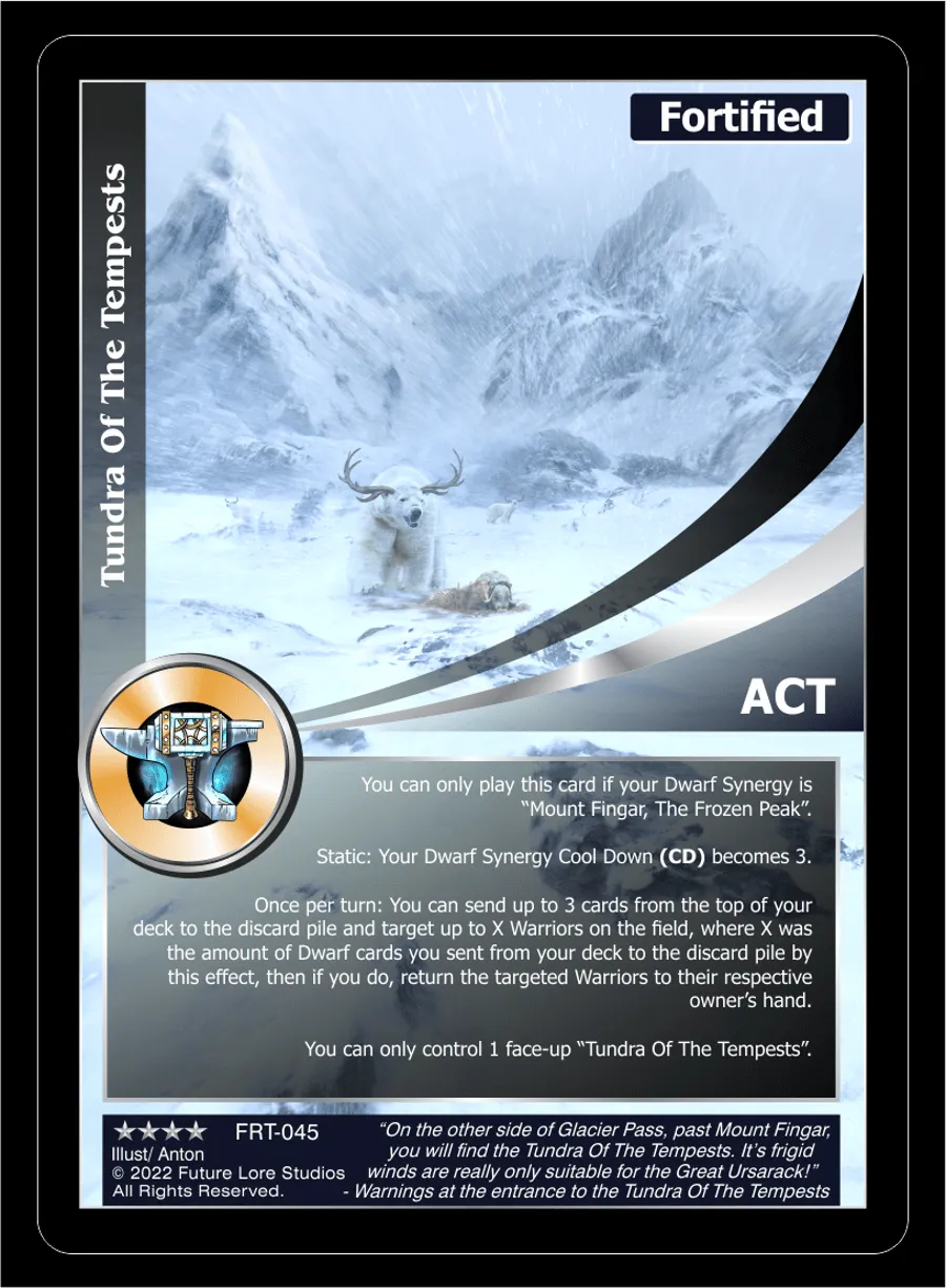 Tundra Of The Tempests (Renown) FRT-045