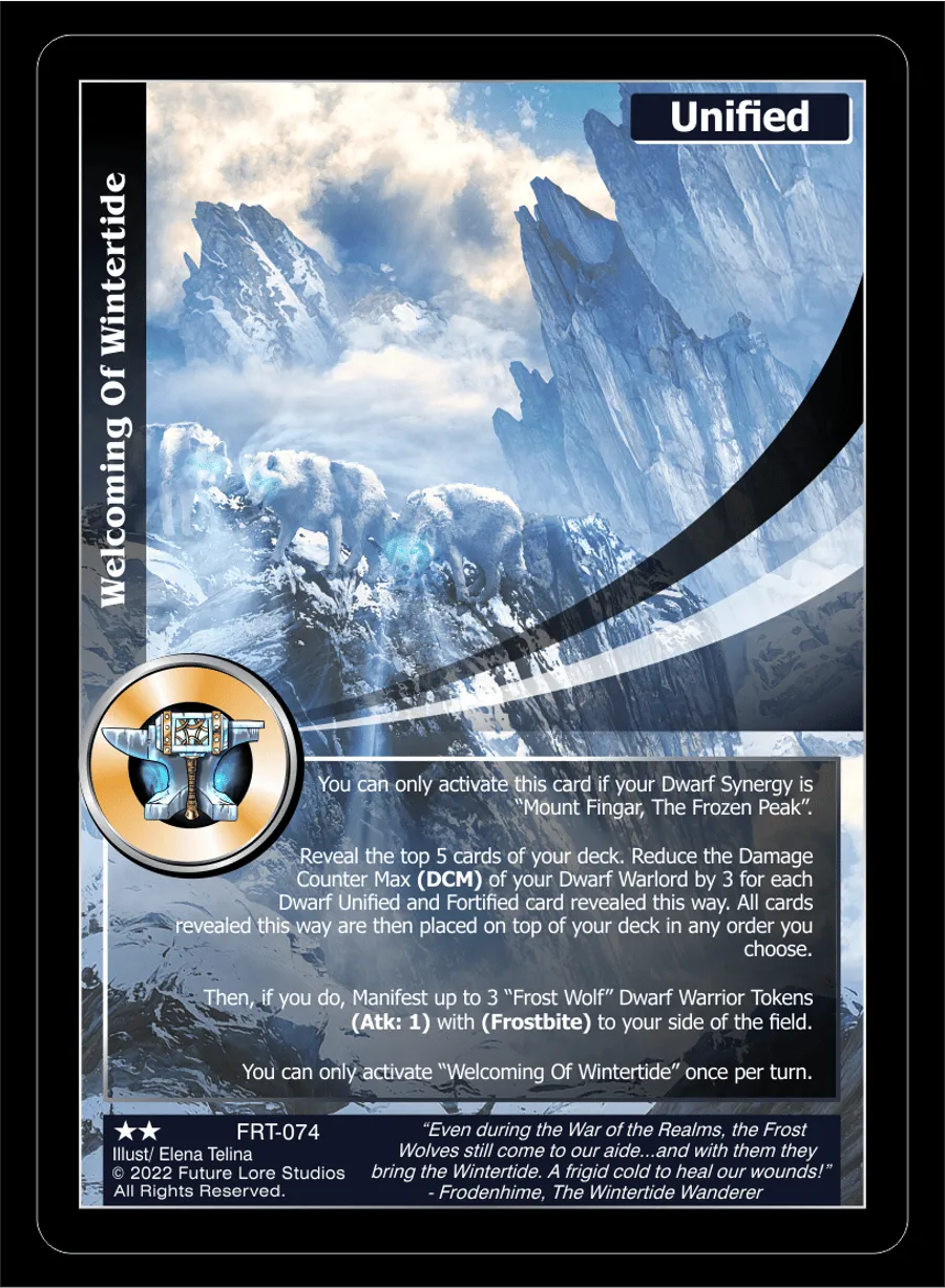 Welcoming Of Wintertide (Uncommon) FRT-074