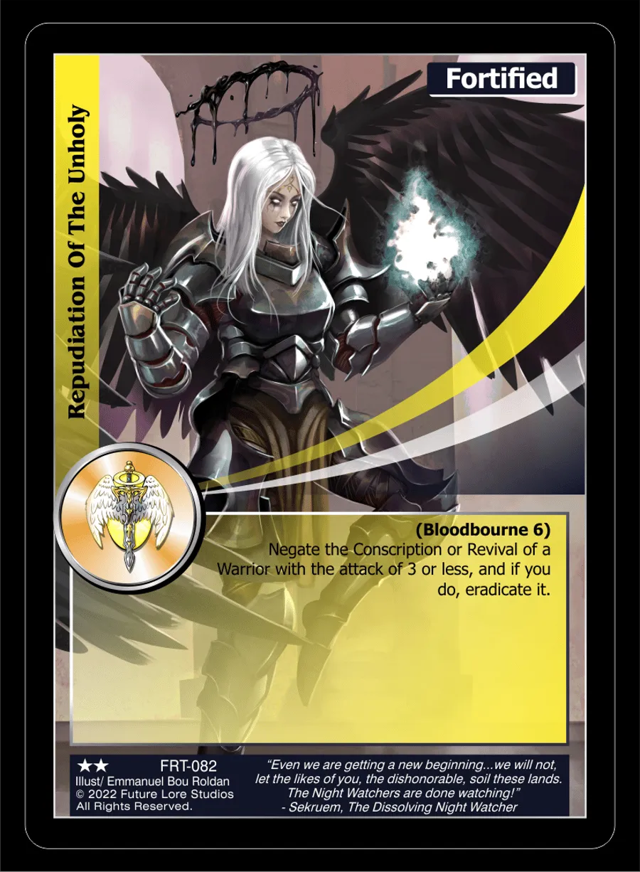 Repudiation Of The Unholy (Uncommon) FRT-082