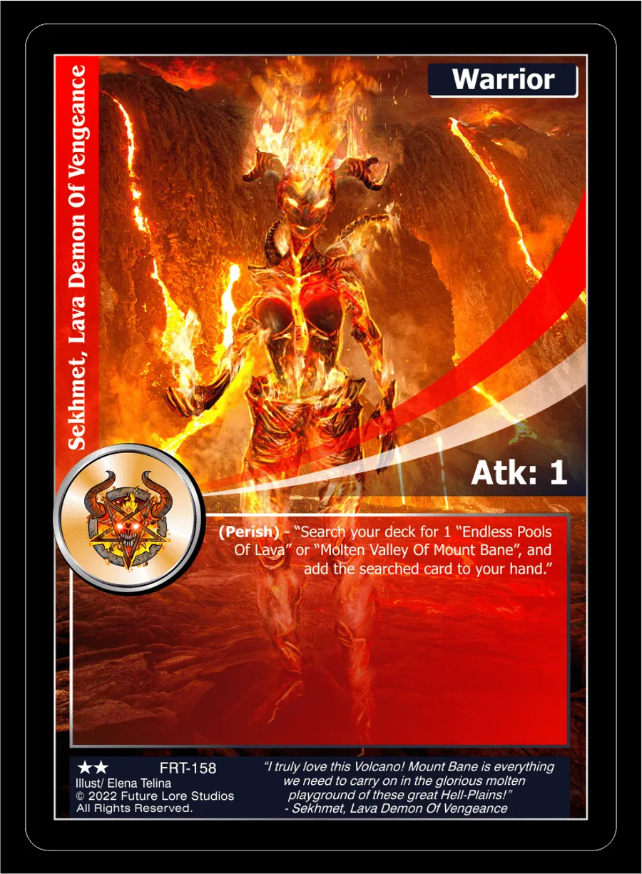 Sekhmet, Lava Demon Of Vengeance (Uncommon) FRT-158