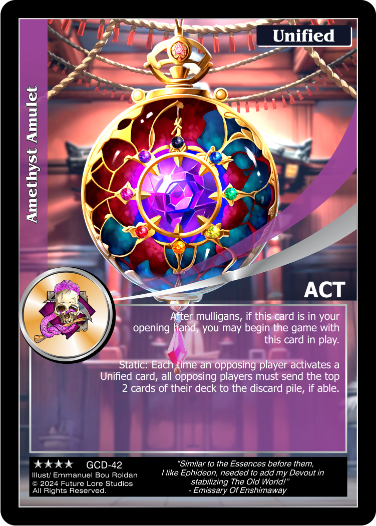 Amethyst Amulet (Renown) GCD-42