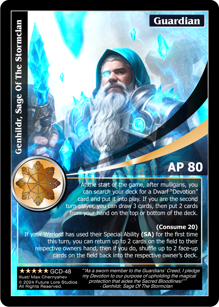 Genhildr, Sage of the Stormclan (Exalted) GCD-48