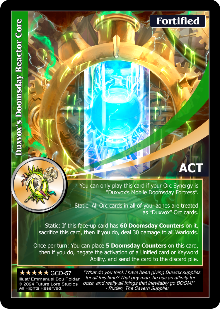 Duxvox's Doomsday Reactor Core (Exalted) GCD-57
