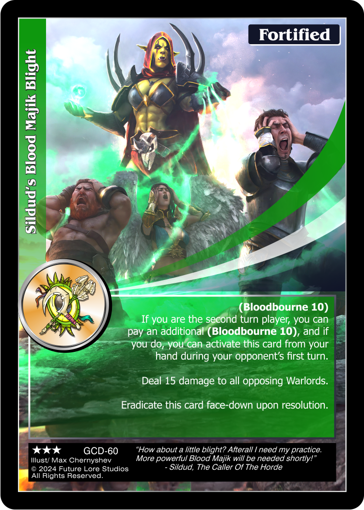 Sildud's Blood Majik Blight (Rare) GCD-60