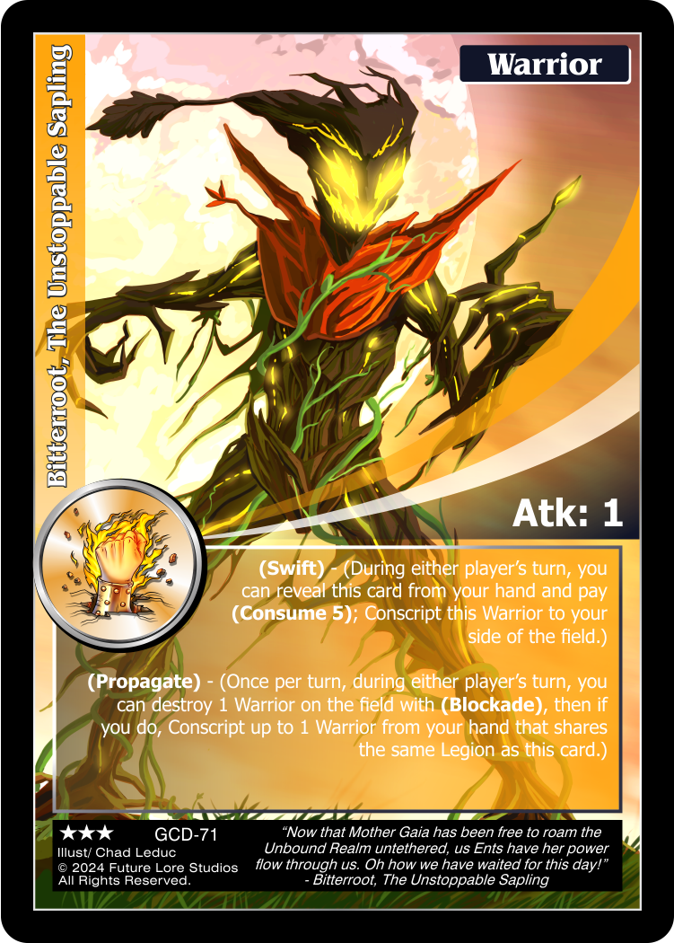 Bitterroot, The Unstoppable Sapling (Rare) GCD-71