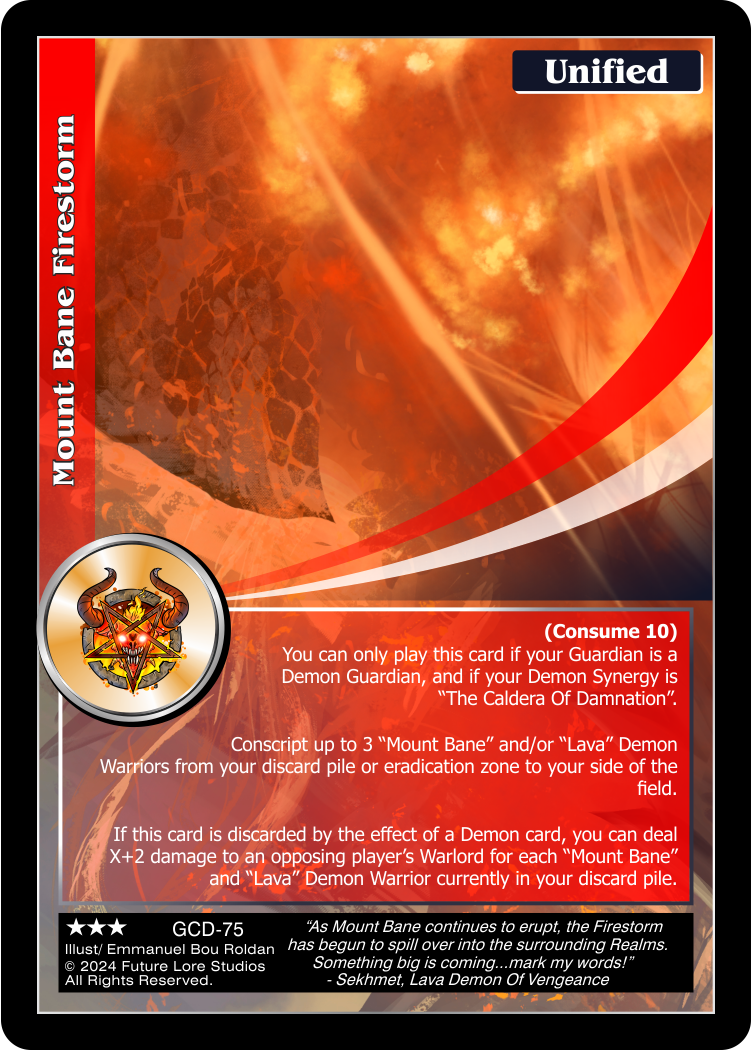 Mount Bane Firestorm (Rare) GCD-75