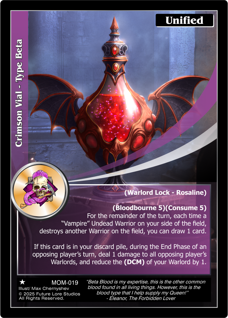 Crimson Vial - Type Beta (Common) MOM-019