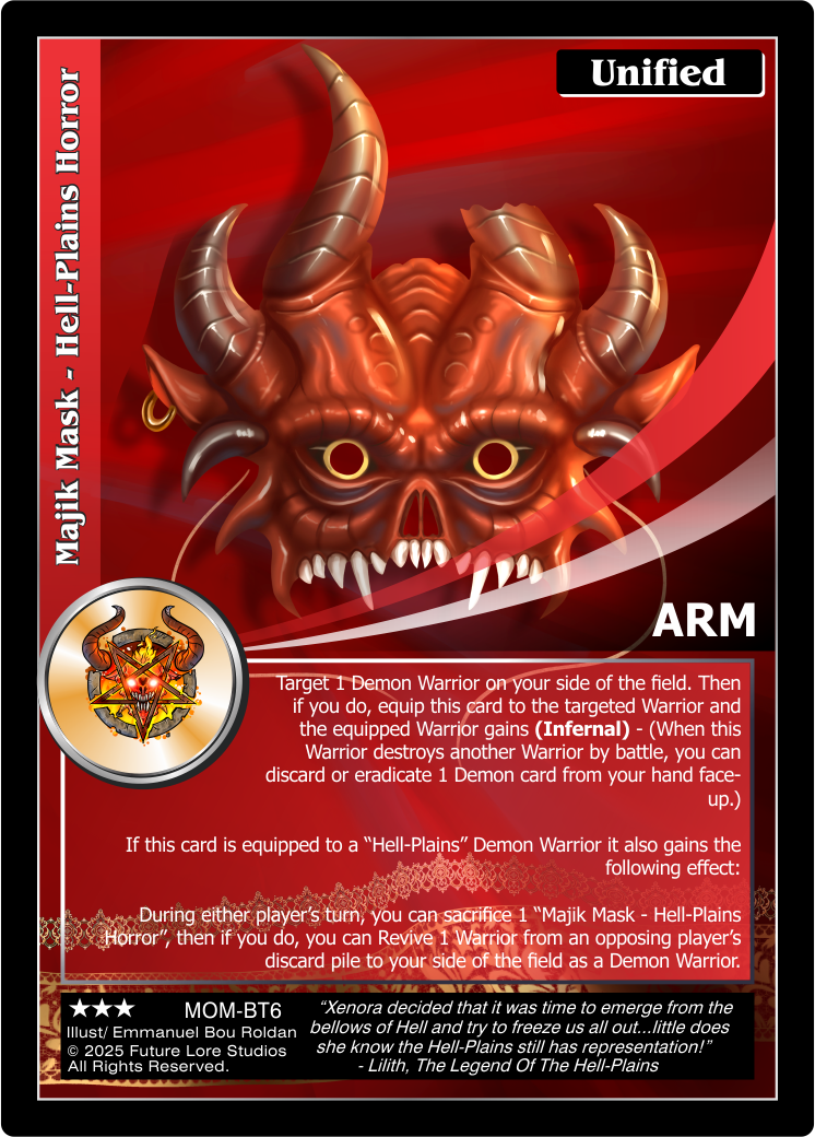 Majik Mask - Hell-Plains Horror (Rare) MOM-BT6
