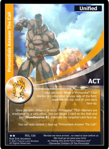 Primordials Answer The Call (Uncommon) RVL-154