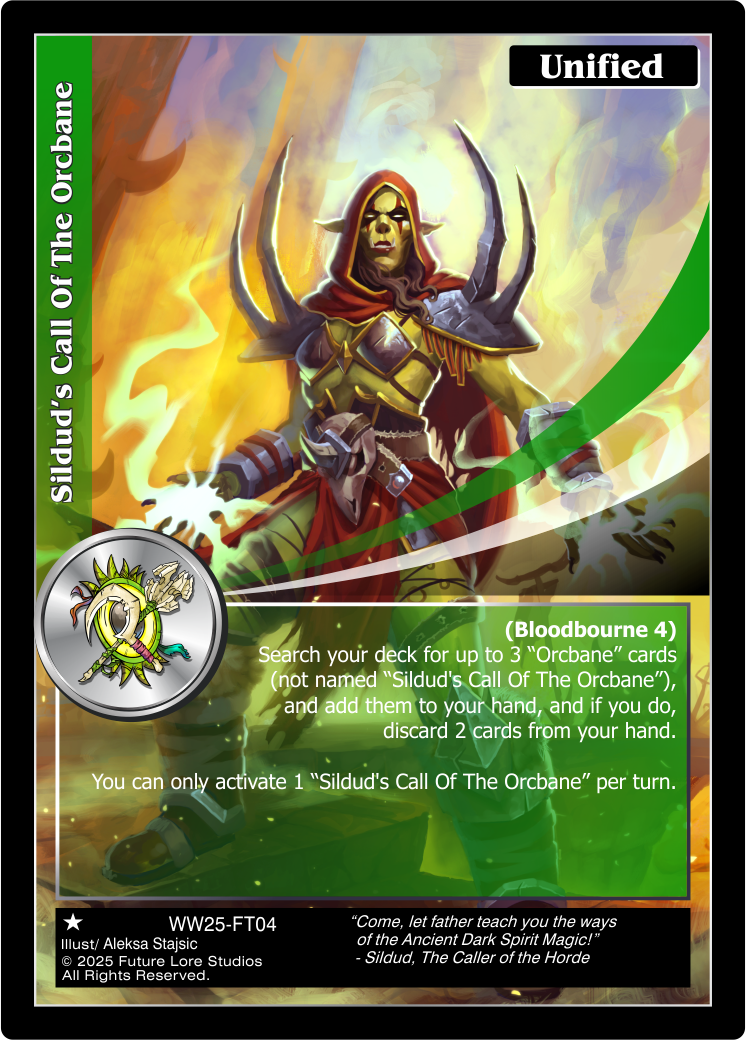 Sildud’s Call Of The Orcbane (Common) WW25-FT04