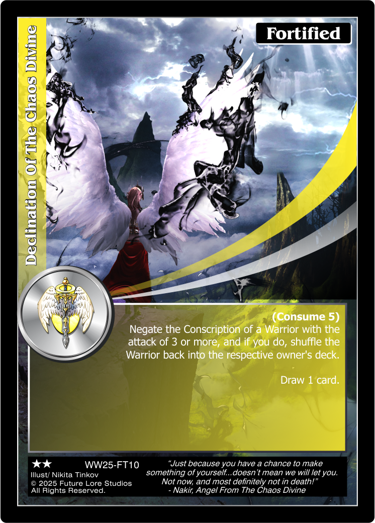 Declination Of The Chaos Divine (Uncommon) WW25-FT10