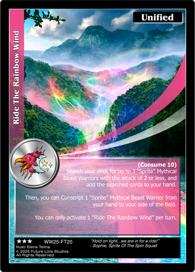 Ride The Rainbow Wind (Rare) WW25-FT20