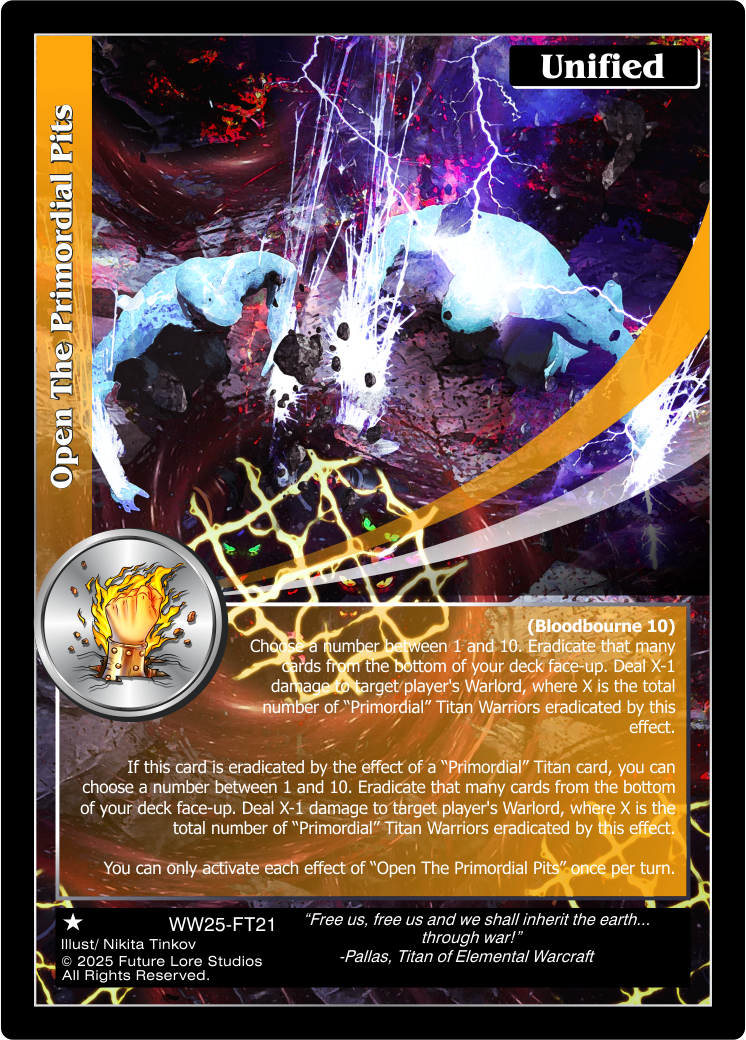 Open The Primordial Pits (Common) WW25-FT21