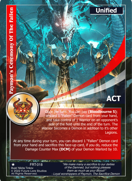 Paymon's Ceremony Of The Fallen (Common) FRT-018