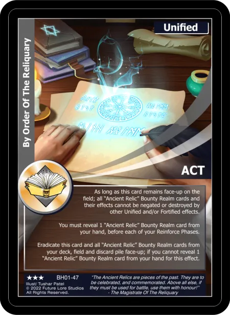 By Order Of The Reliquary (Rare) BH01-47