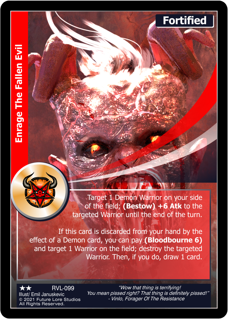 Enrage The Fallen Evil (Uncommon) RVL-099