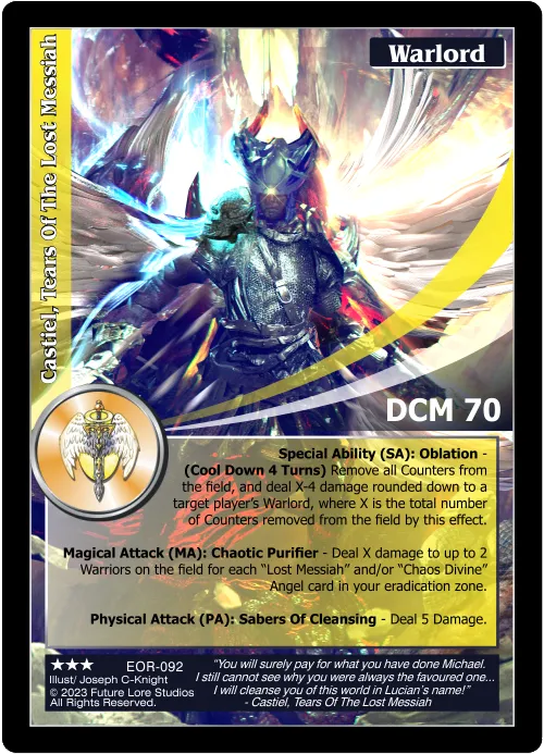 Castiel, Tears Of The Lost Messiah (Rare) EOR-092