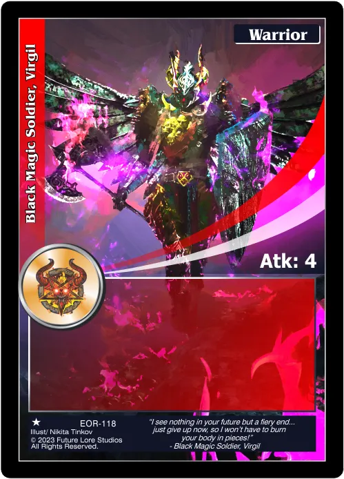 Black Magic Soldier, Virgil (Common) EOR-118