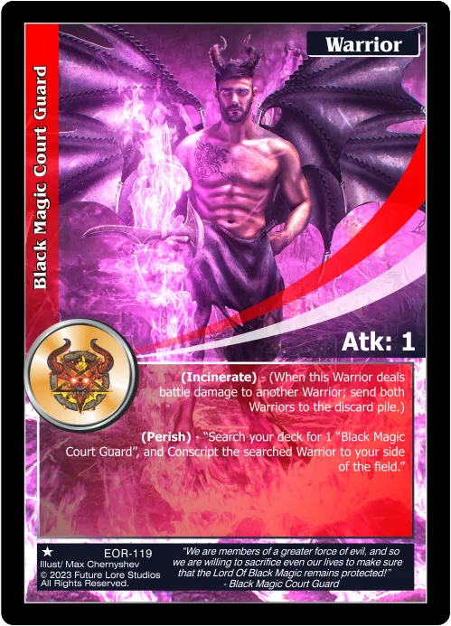 Black Magic Court Guard (Common) EOR-119