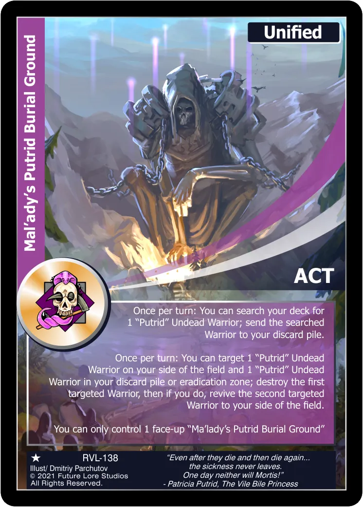 Mal'ady's Putrid Burial Ground (Common) RVL-138