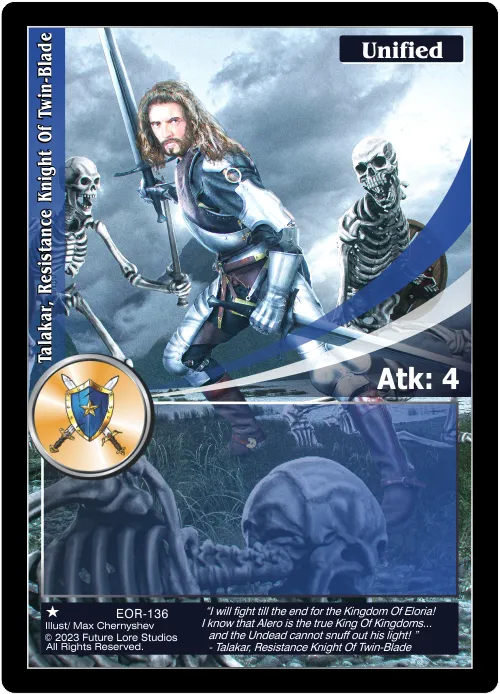 Talakar, Resistance Knight Of Twin-Blade (Common) EOR-136