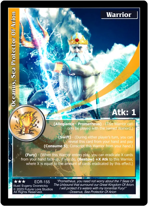 Oceanus, Sea Protector Of Arion (Rare) EOR-155