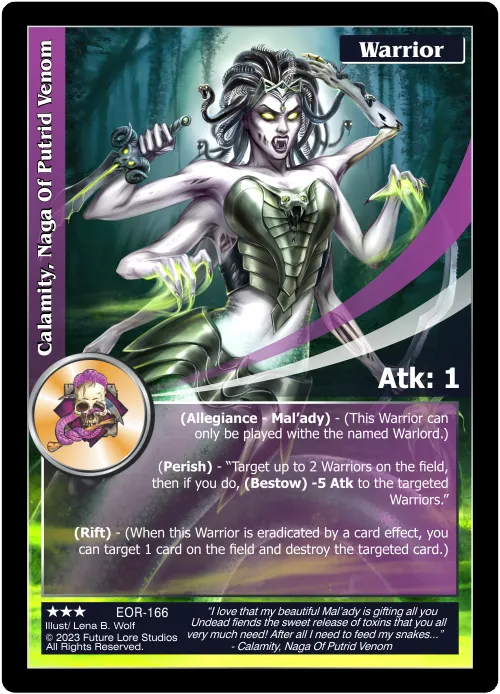 Calamity, Naga Of Putrid Venom (Rare) EOR-166