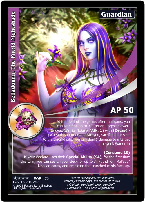 Belladonna, The Putrid Nightshade (Renown) EOR-172