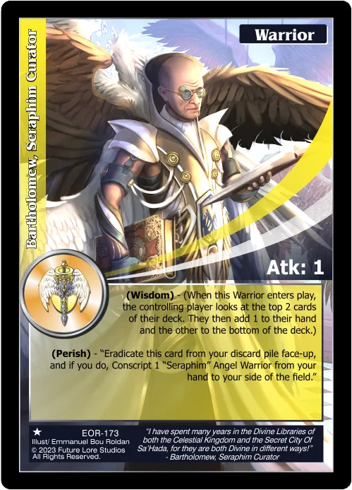 Bartholomew, Seraphim Curator (Common) EOR-173