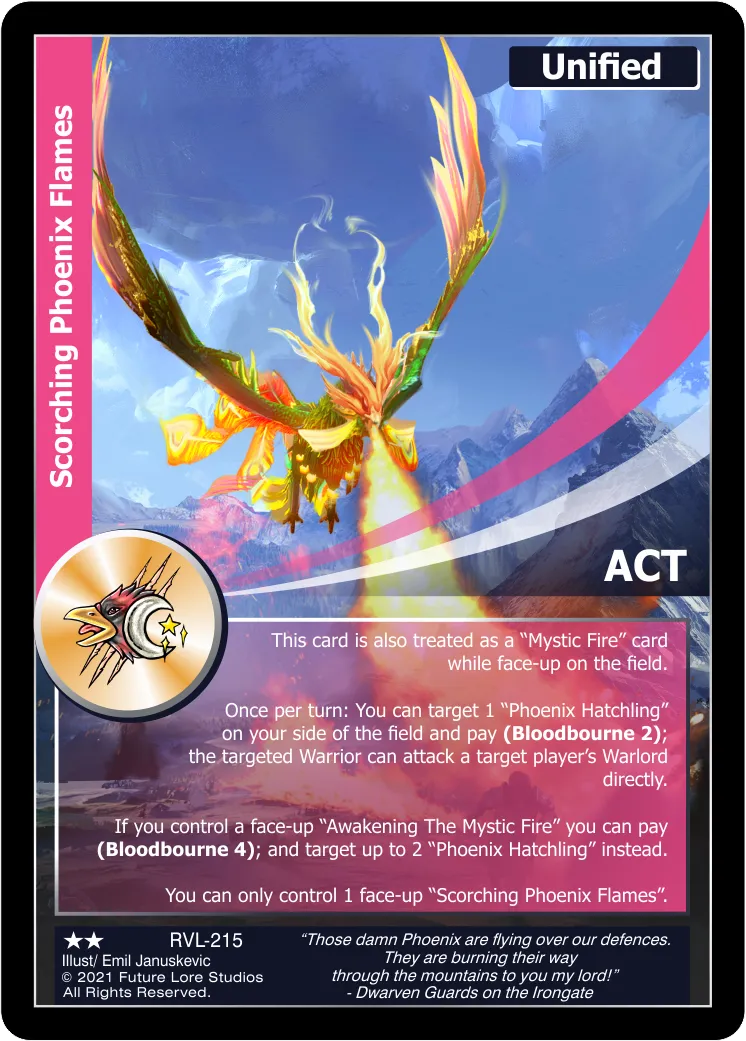 Scorching Phoenix Flames (Uncommon) RVL-215