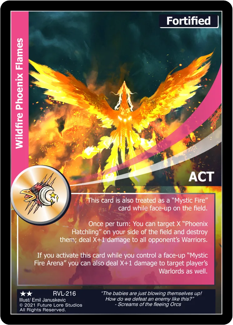 Wildfire Phoenix Flames (Uncommon) RVL-216