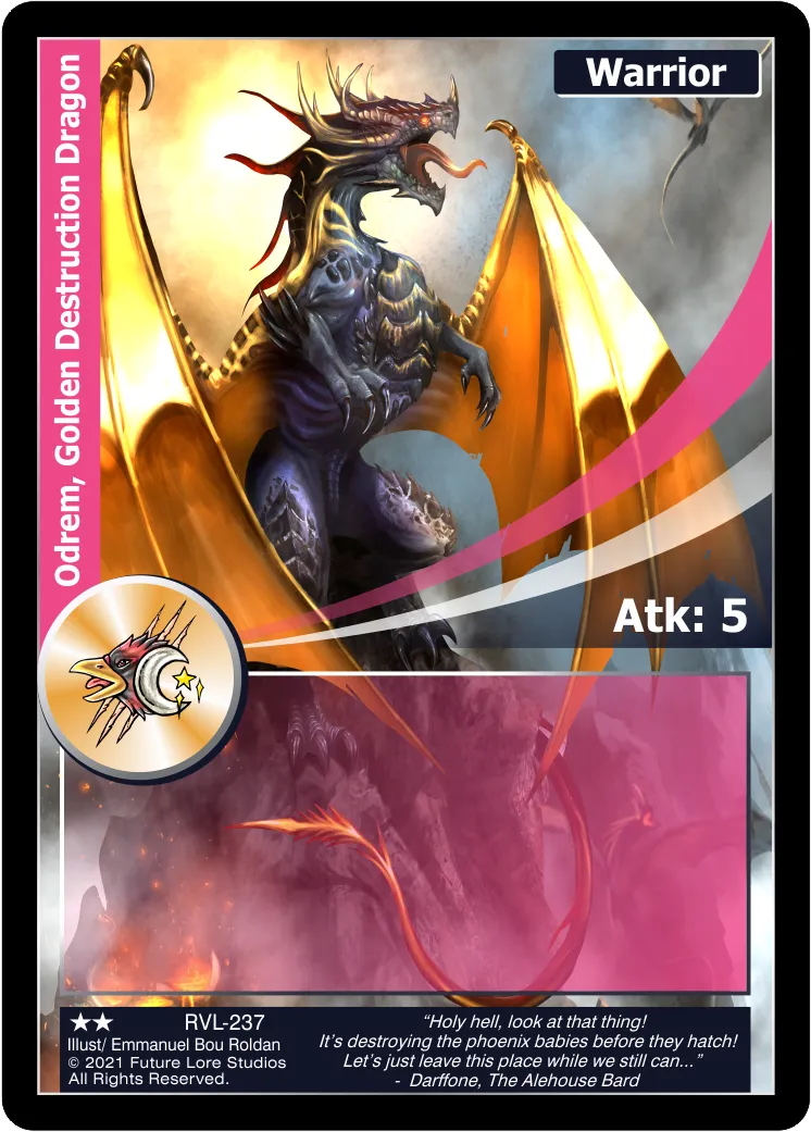 Odrem, Golden Destruction Dragon (Uncommon) RVL-237