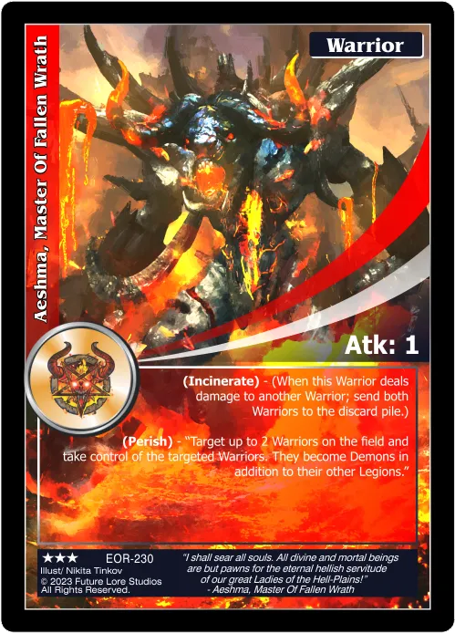 Aeshma, Master Of Fallen Wrath (Rare) EOR-230