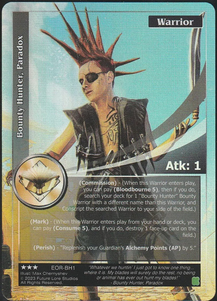 Bounty Hunter, Paradox (Rare) EOR-BH1