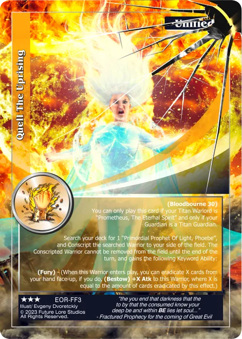 quell the uprising (Rare) EOR-FF3