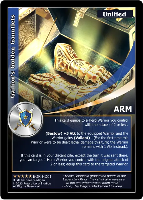 Gailion's Golden Gauntlets (Exalted) EOR-HD01