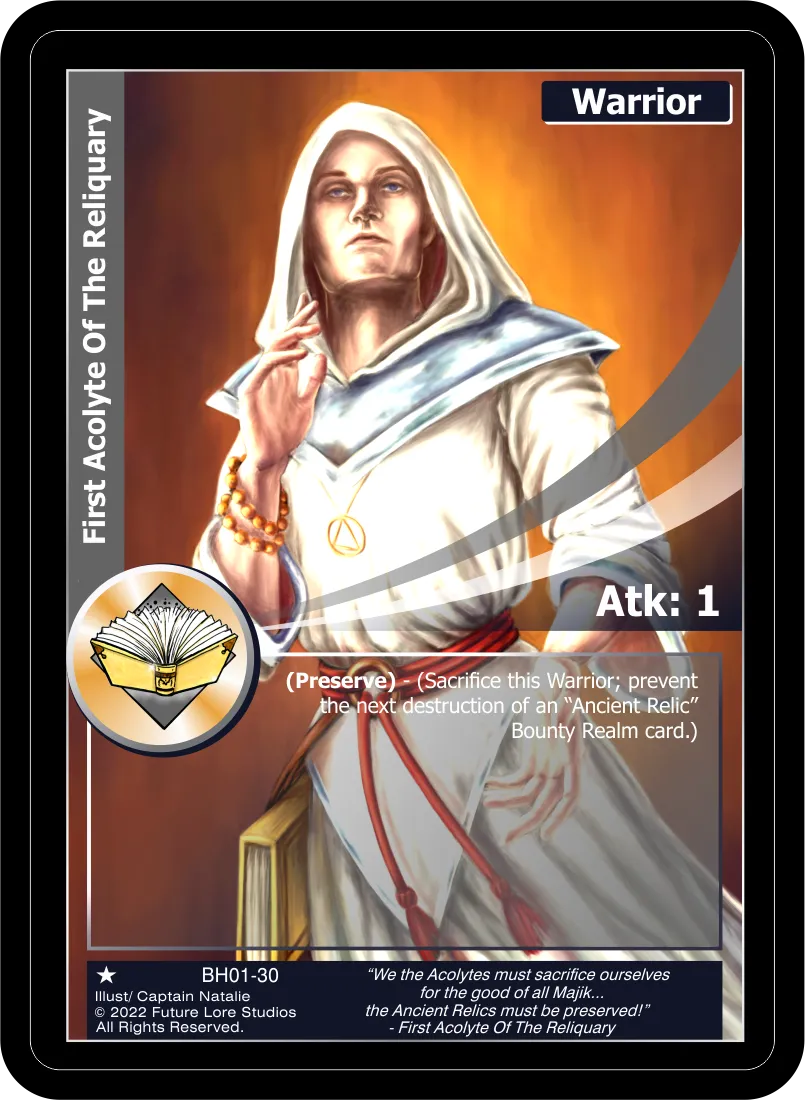 First Acolyte Of The Reliquary (Common) BH01-30