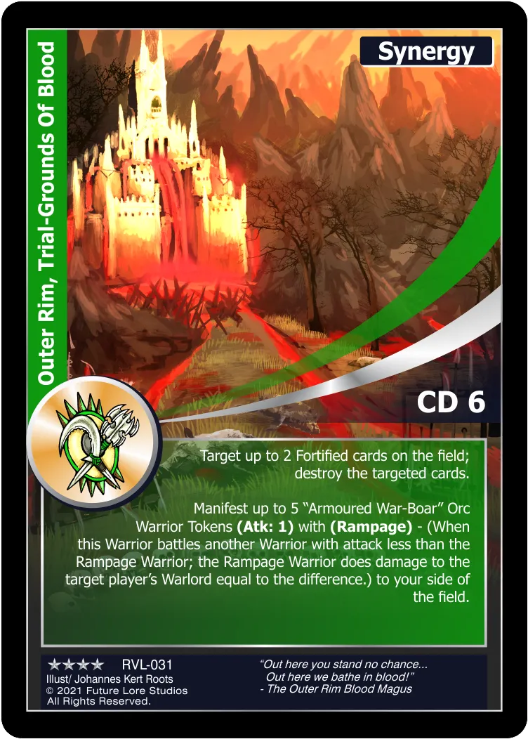 Outer Rim, Trial-Grounds Of Blood (Renown) RVL-031