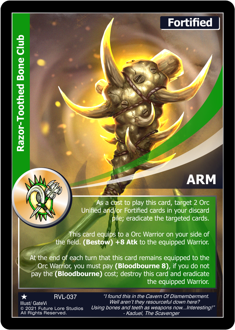 Razor-Toothed Bone Club (Common) RVL-037