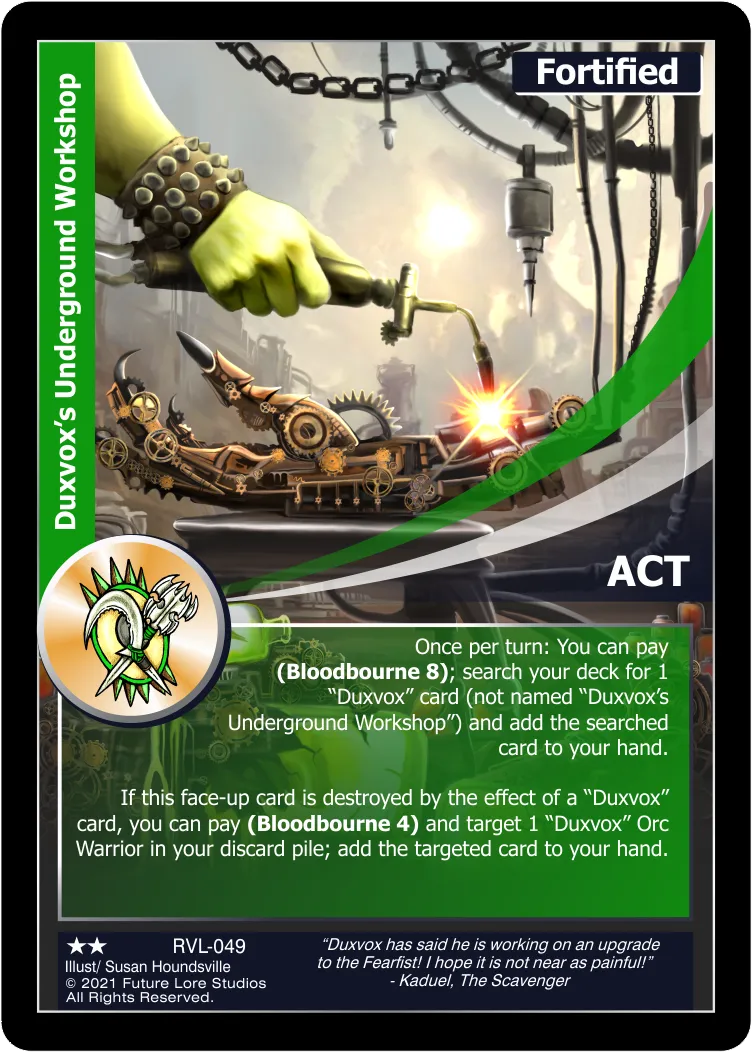 Duxvox's Underground Workshop (Uncommon) RVL-049
