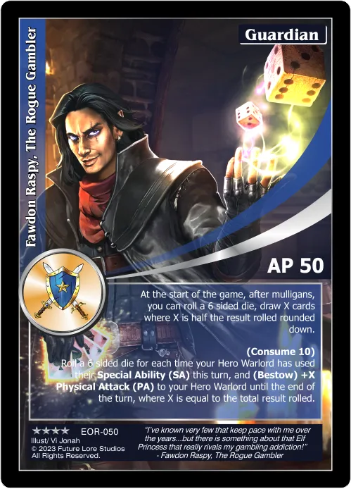 Fawdon Raspy, The Rogue Gambler (Renown) EOR-050