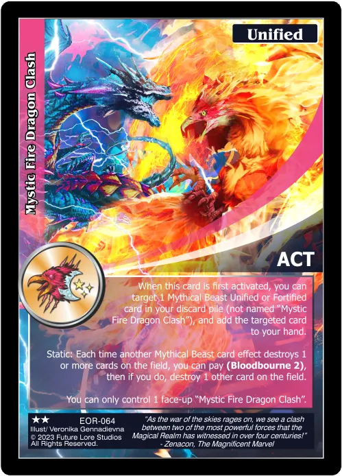 Mystic Fire Dragon Clash (Uncommon) EOR-064