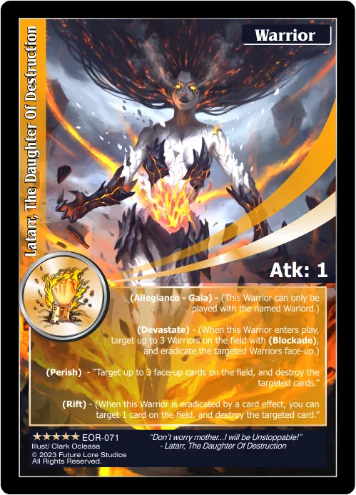 Latarr, The Daughter Of Destruction (Exalted) EOR-071