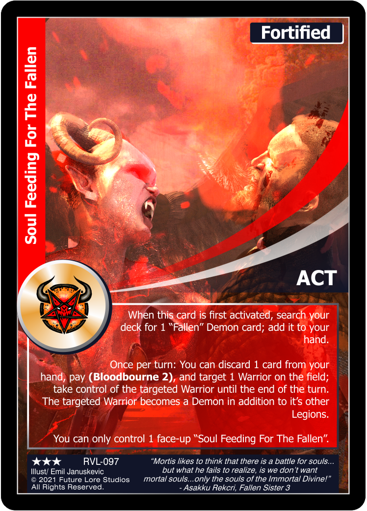 Soul Feeding For The Fallen (Rare) RVL-097