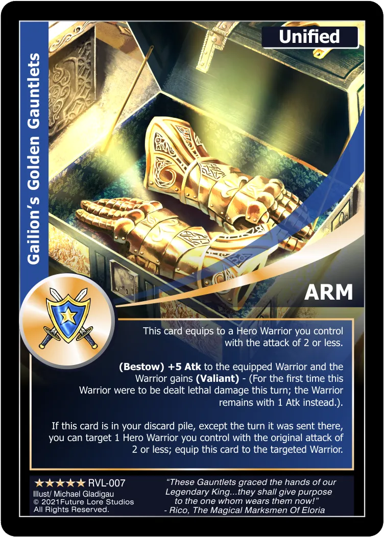 Gailion's Golden Gauntlets (Exalted) RVL-007