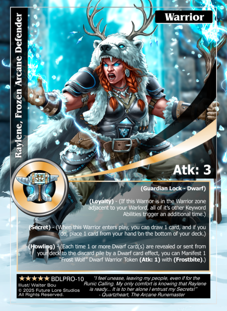 Raylene frozen arcane defender (Exalted)(Serialized 4/5) CAMPRO-031