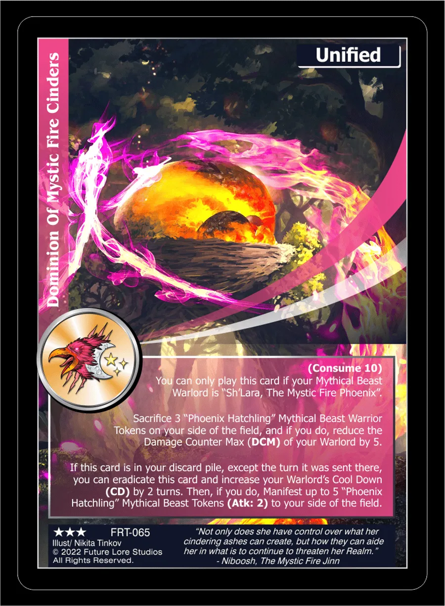 Dominion Of Mystic Fire Cinders (Rare) FRT-065