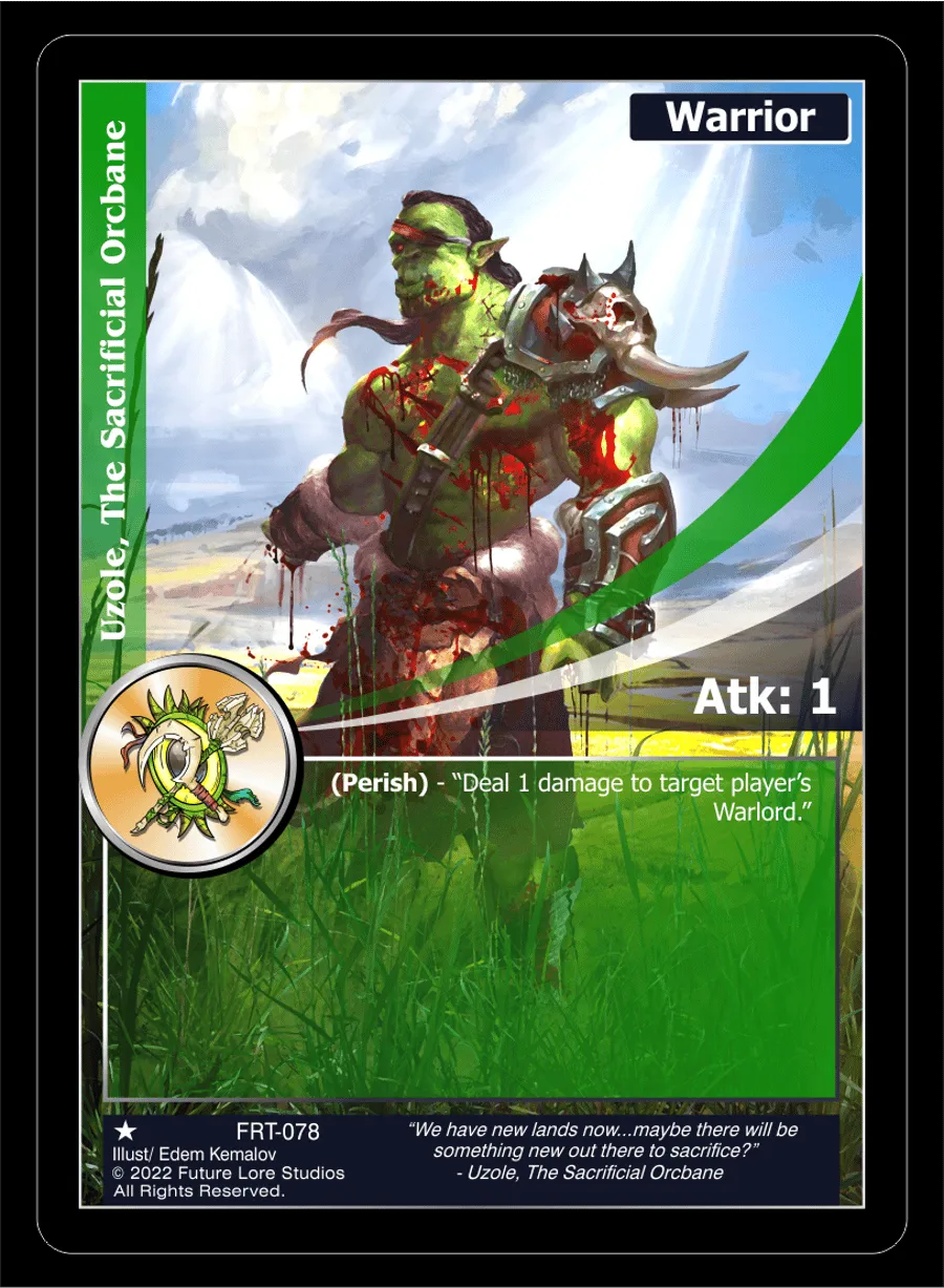 Uzole, The Sacrifical Orcbane (Common) FRT-078